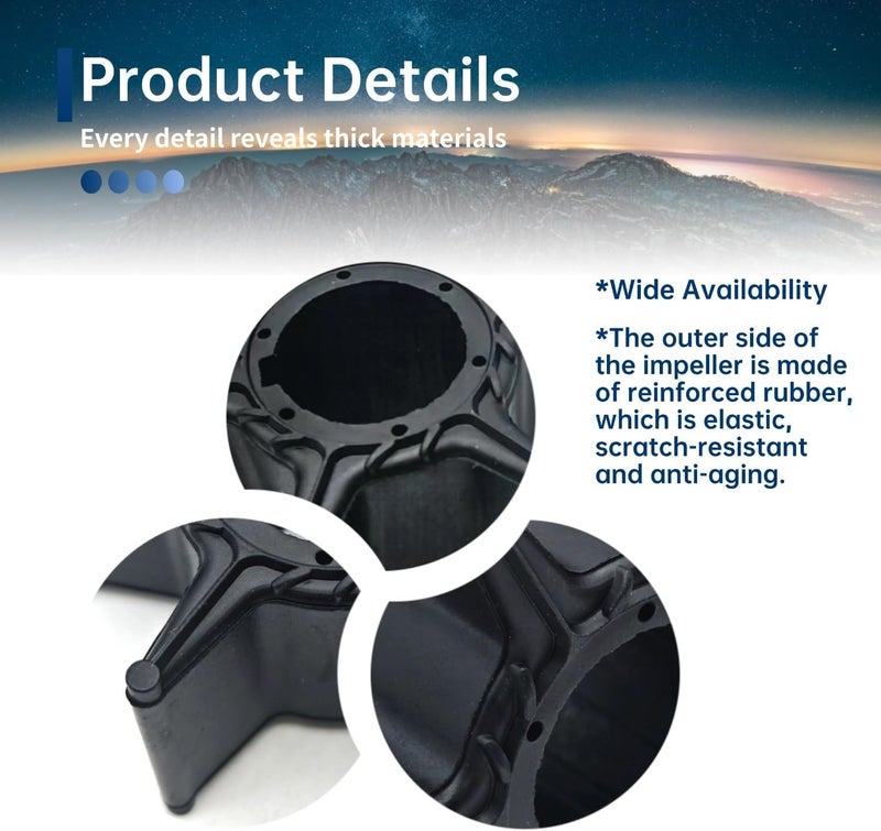 FREPURDO Water Pump Impeller Kit for Yamaha 692-W0078-02-00 - OEM Impeller Repair Kit for 60-90HP 2-Stroke Outboard Motors, Fits 70TLR, 75TLR, 90TLR, F90TLR Engines with Gaskets - Image 5